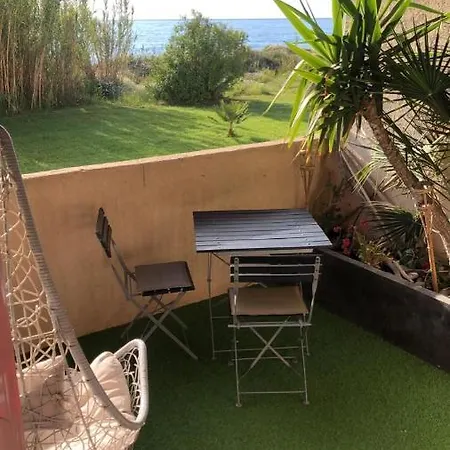 Apartamento T2 Sur La Plage Avec Vue Mer, Dans Avec Piscine San-Nicolao