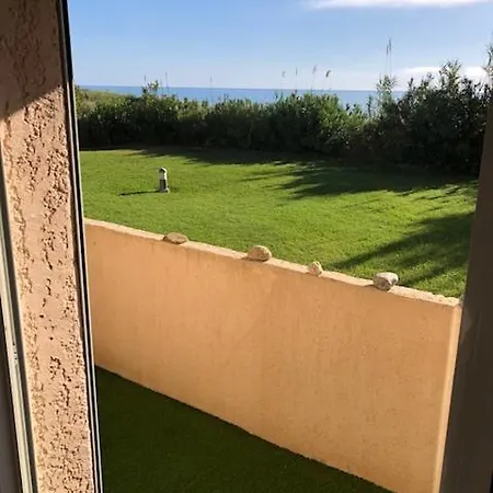 Appartement T2 Sur La Plage Avec Vue Mer, Dans Avec Piscine San-Nicolao
