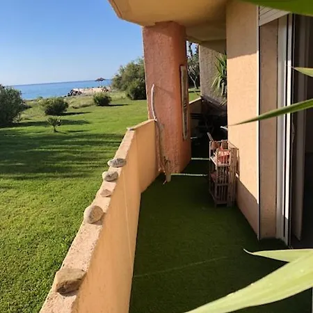 Apartamento T2 Sur La Plage Avec Vue Mer, Dans Avec Piscine San-Nicolao